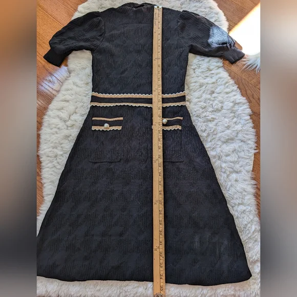 Sandro Black Knit Dress 2 /Medium / US 6 - Picture 14 of 14